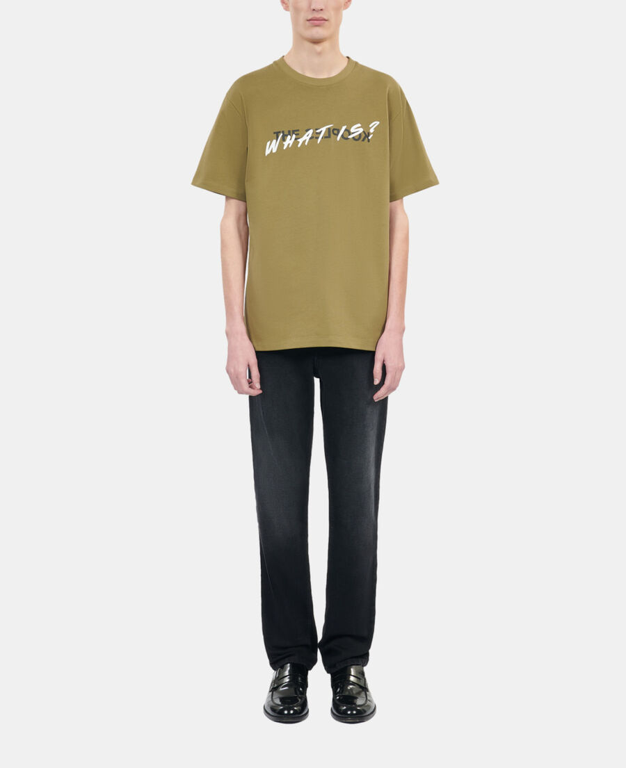 The Kooples MEN OLIVE khaki what is t-shirt