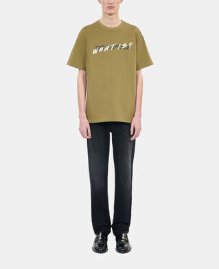 The Kooples MEN OLIVE khaki what is t-shirt