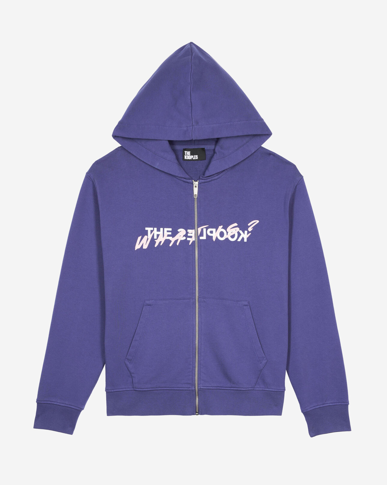 The Kooples WOMEN BLUE ATLANTIQUE what is purple hooded sweatshirt