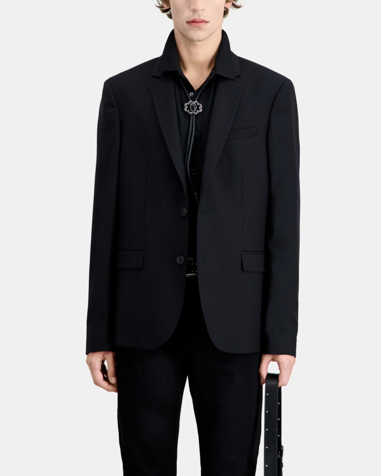 The Kooples HERREN BLACK schwarze anzugjacke aus wolle