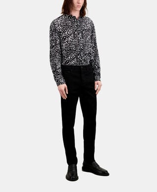 The Kooples HOMME BLACK BRUT jean slim noir