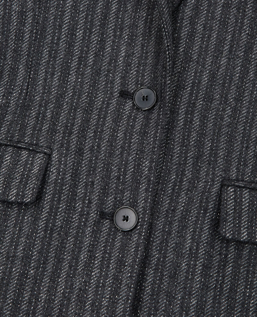 The Kooples WOMEN BLACK black striped jacket