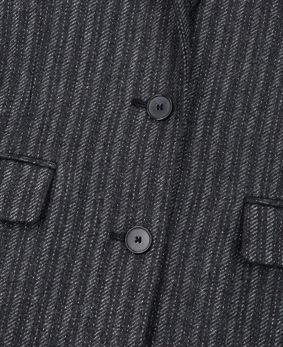 The Kooples WOMEN BLACK black striped jacket