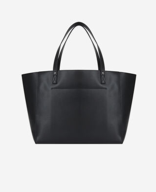 The Kooples F BLACK black leather tote bag