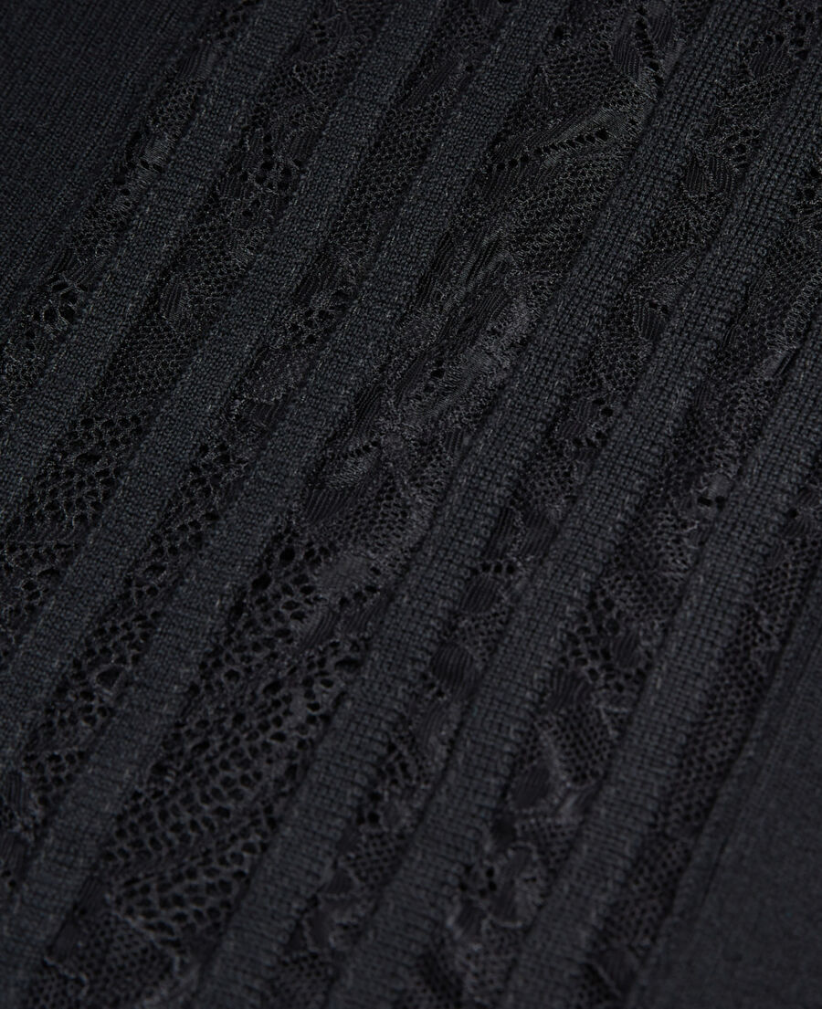 schwarzer wollpullover