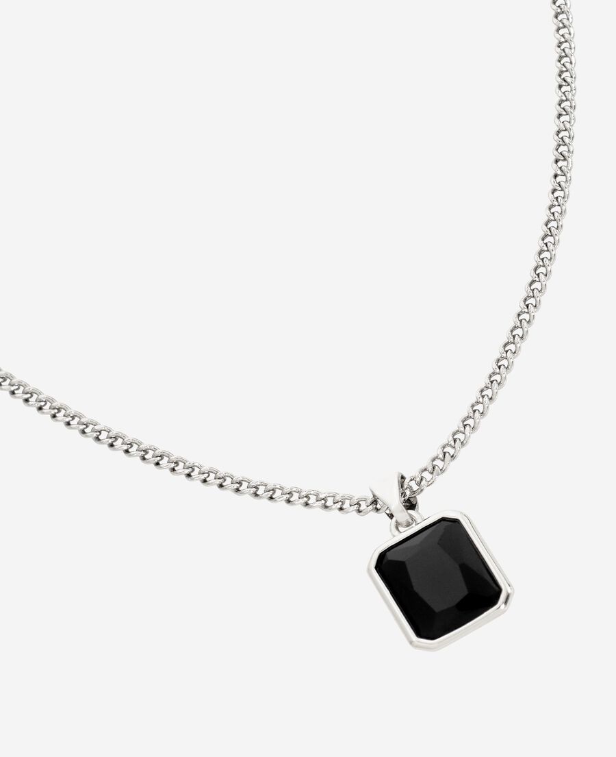 The Kooples HOMME SILVER collier avec pendentif argenté