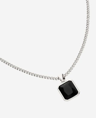 The Kooples HOMME SILVER collier avec pendentif argenté