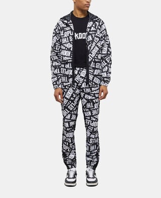 The Kooples HOMBRE BLACK / WHITE cortavientos tape logotipo