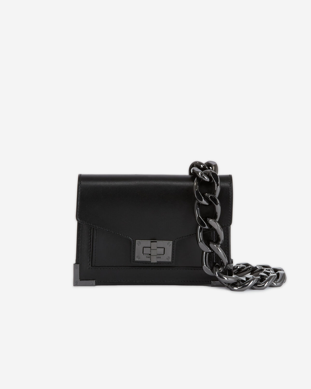 The Kooples WOMEN BLACK emily belt in black leather