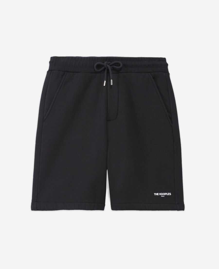 fleece shorts with small logo