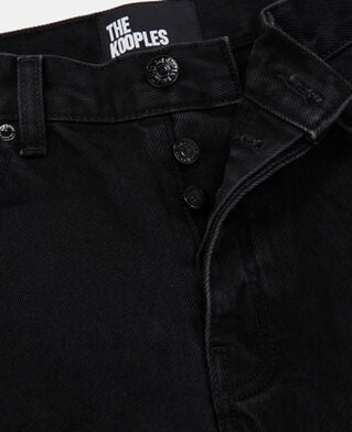 The Kooples FEMME BLACK WASHED jean droit noir