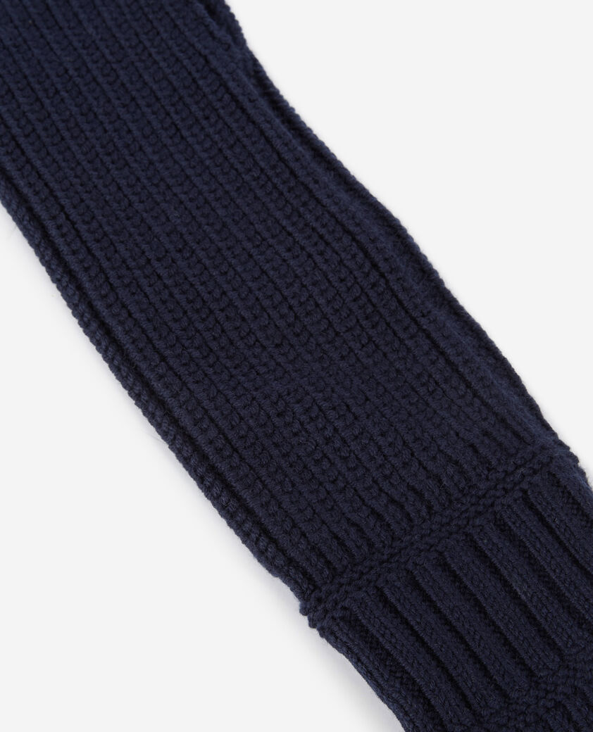 The Kooples WOMEN DARK BLUE navy blue wool mittens