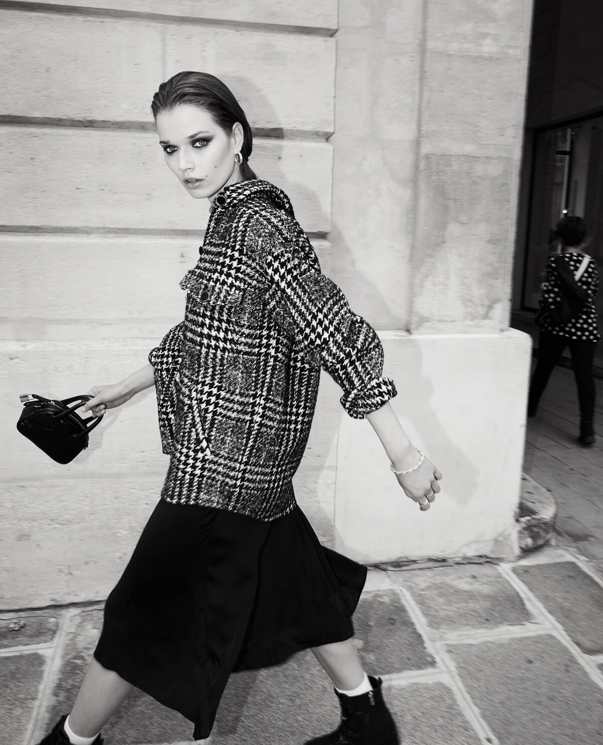 Camisa oversize mujer de cuadros