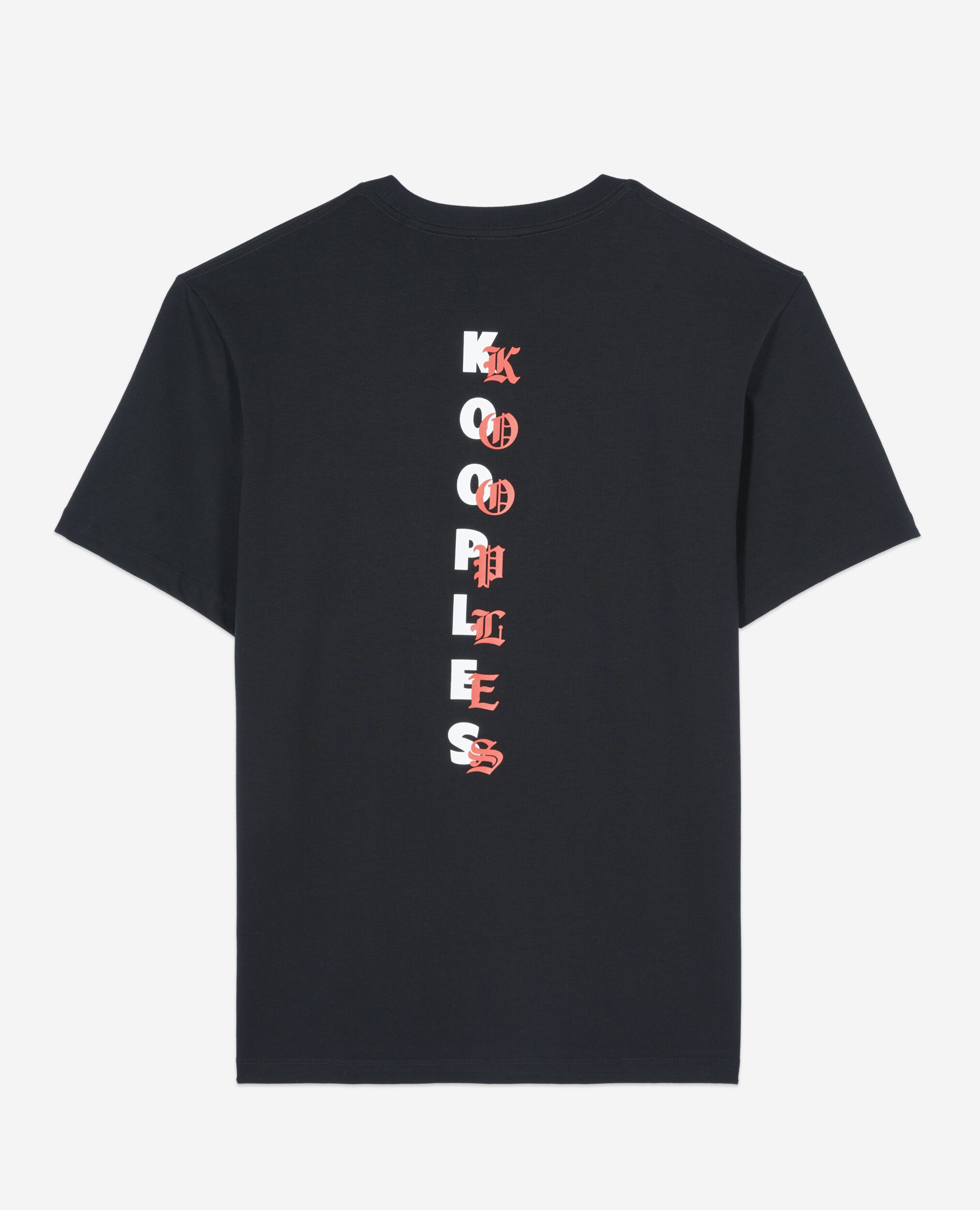 Men's black t-shirt with Logo serigraphy, BLACK, hi-res image number null
