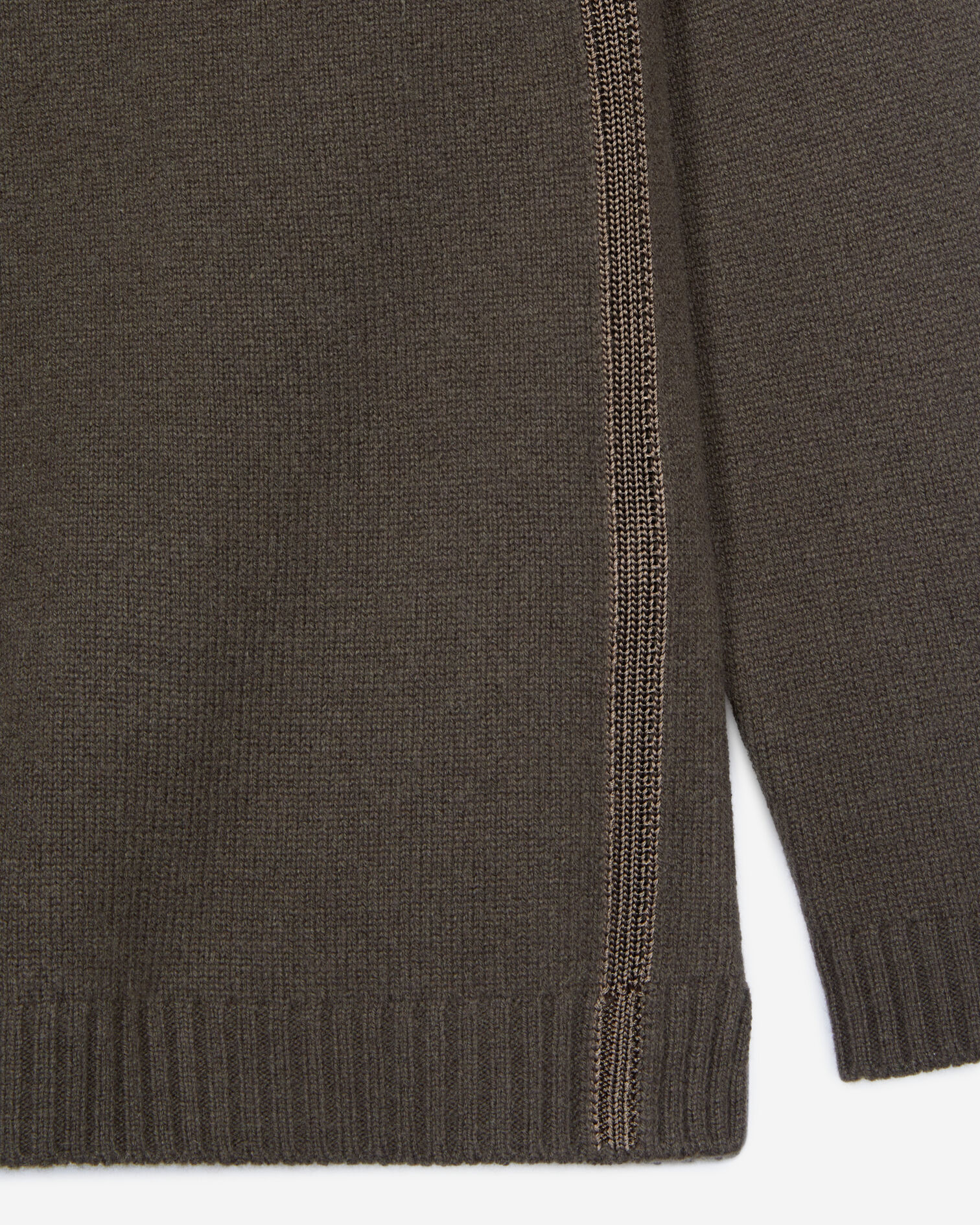 Khaki cashmere sweater, KAKI, hi-res image number null