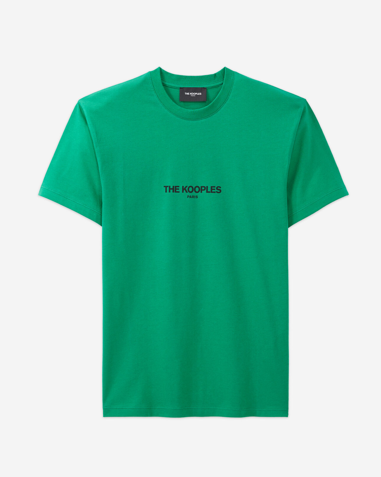 The Kooples HOMME GREEN t-shirt manches courtes avec print sur le devant