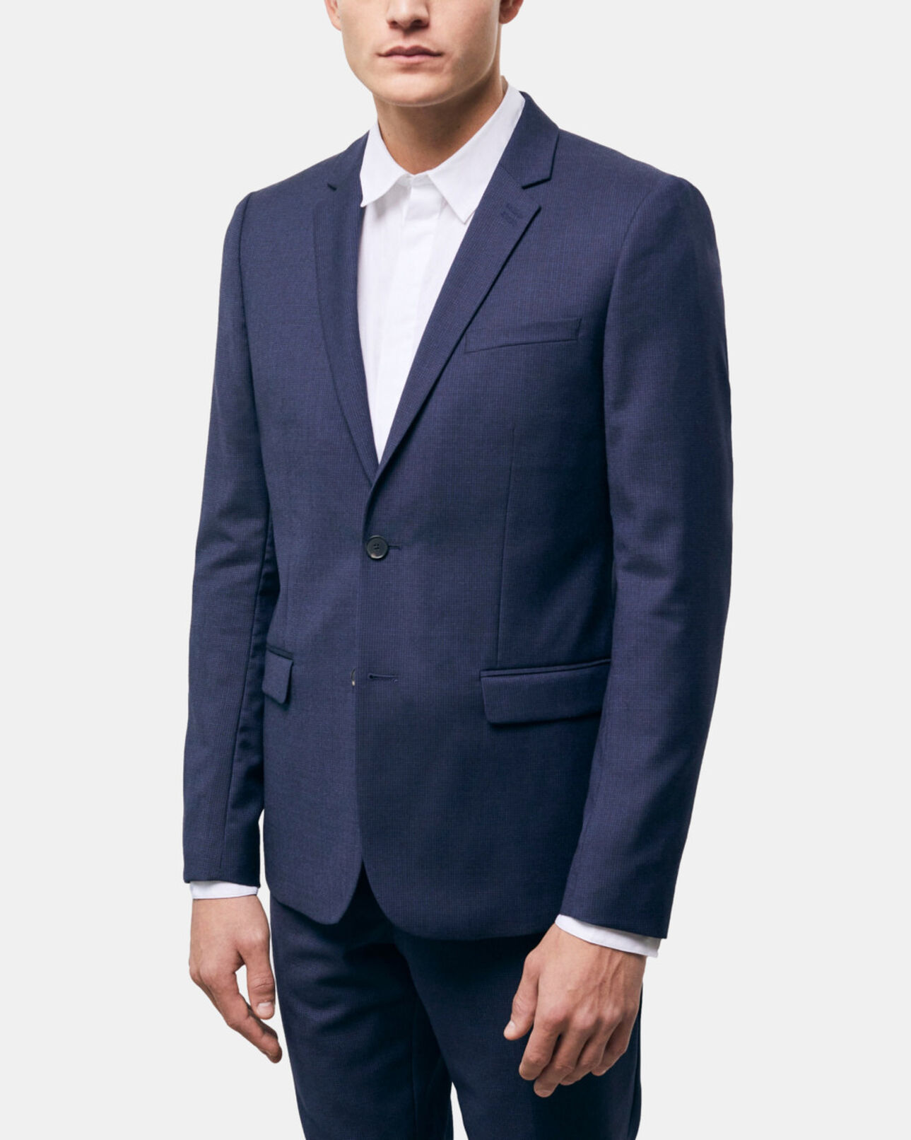 The Kooples MEN NAVY navy blue wool suit jacket