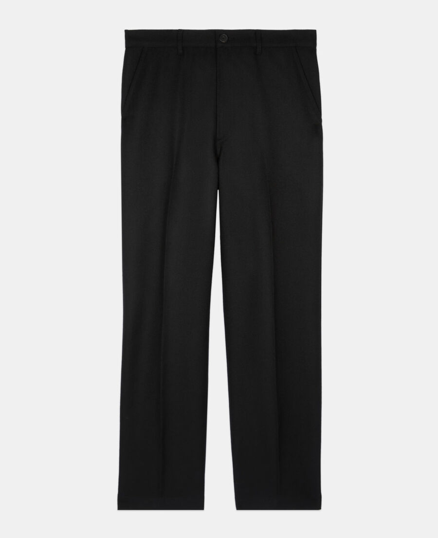 The Kooples MEN BLACK black wool trousers