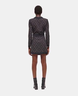 The Kooples DAMEN BLACK kurzer, schwarzer wickelrock