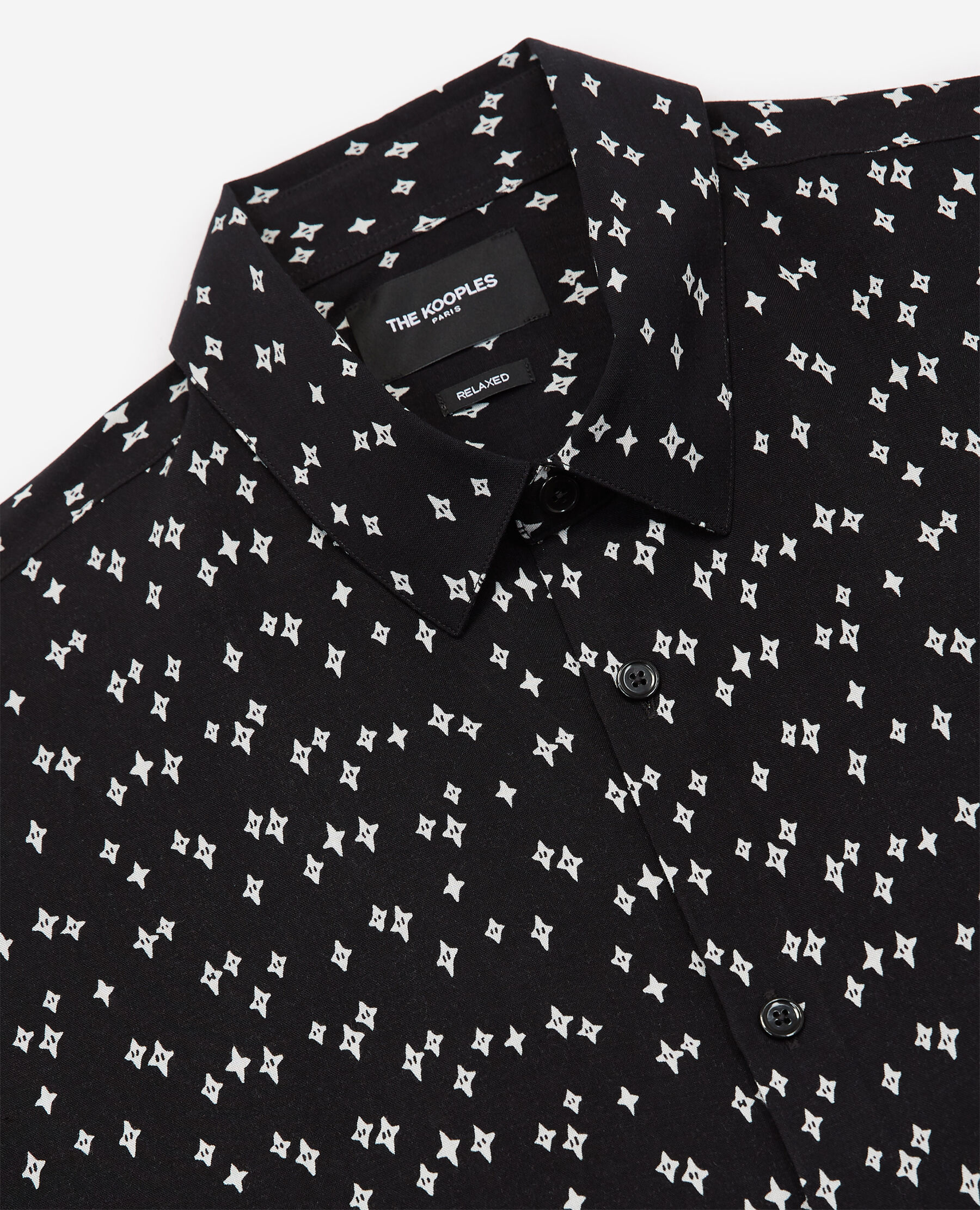 Black shirt with white hot sale stars