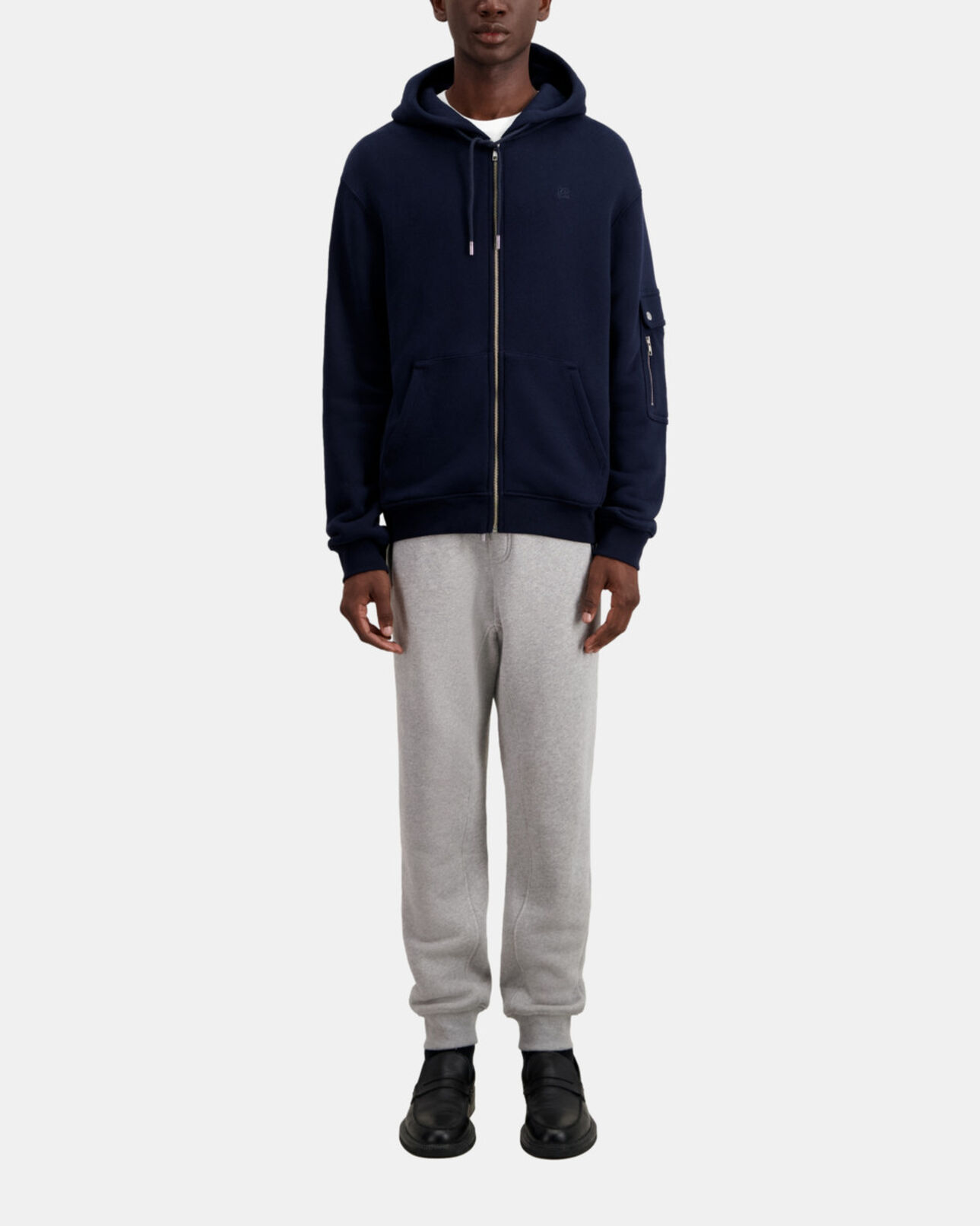 The Kooples MEN NAVY navy blue hoodie