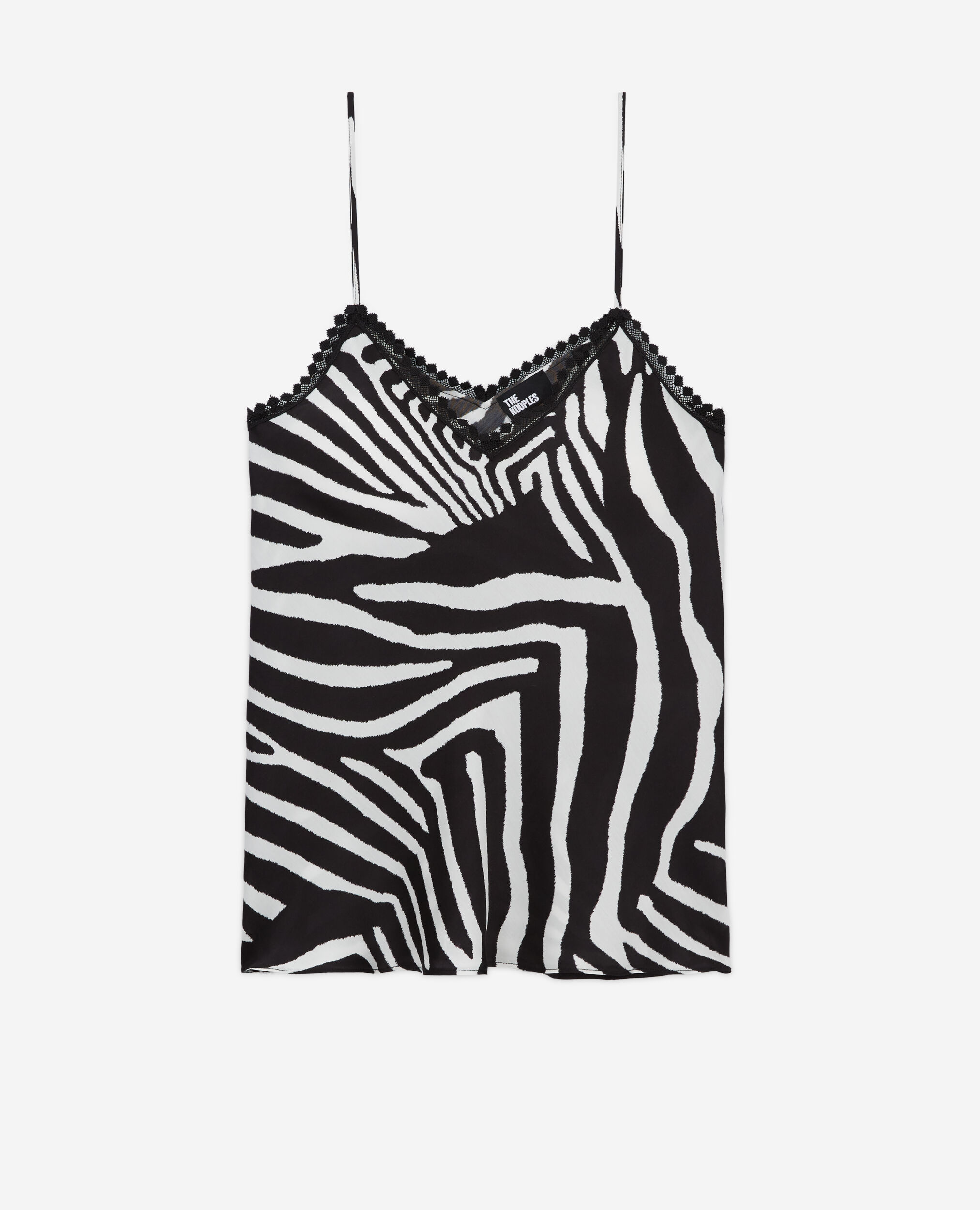 Printed camisole, BLACK WHITE, hi-res image number null