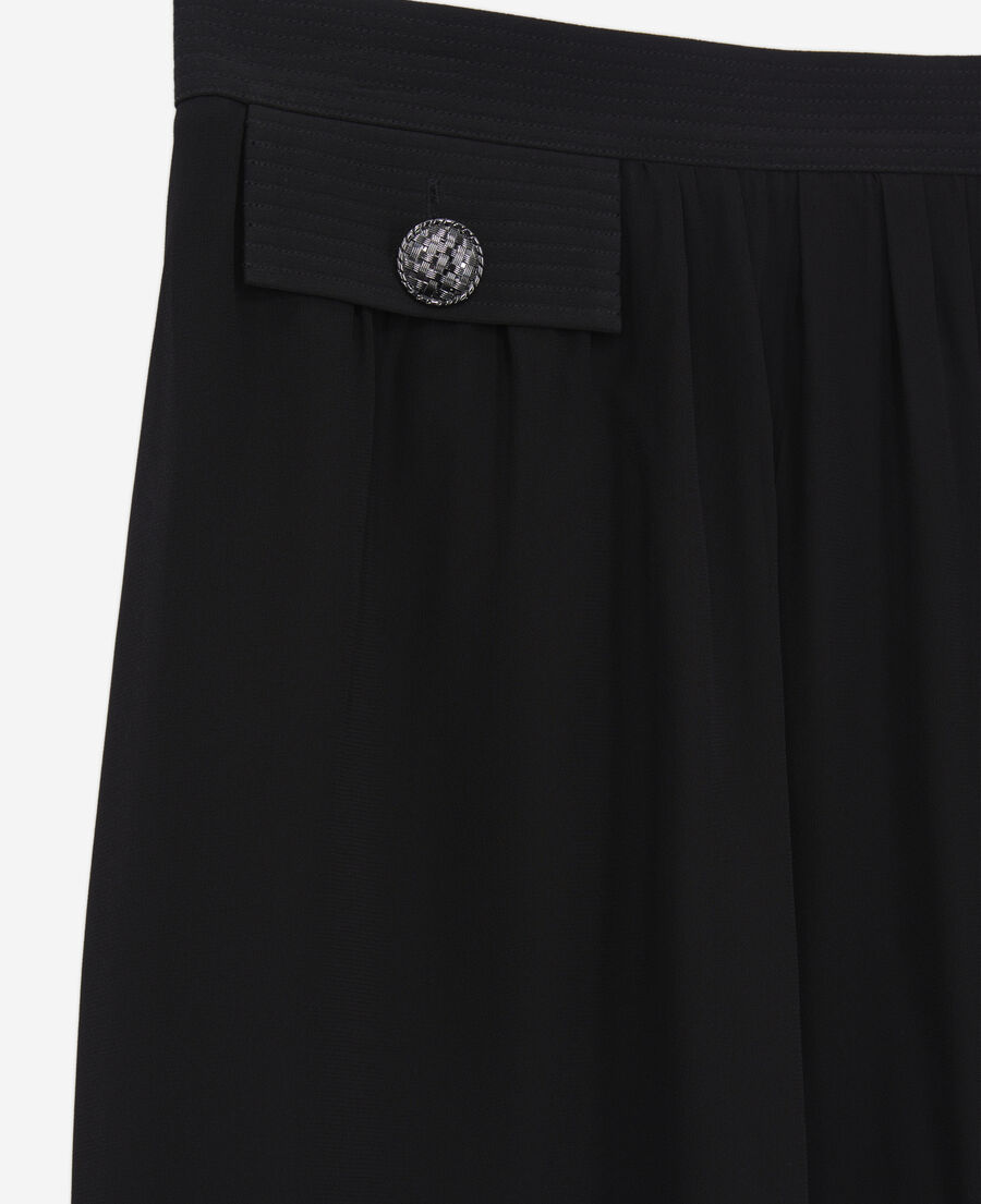 jupe longue noire avec poches