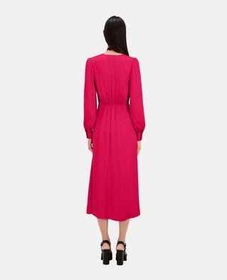 The Kooples FEMME CHERRY robe longue rouge avec nœud