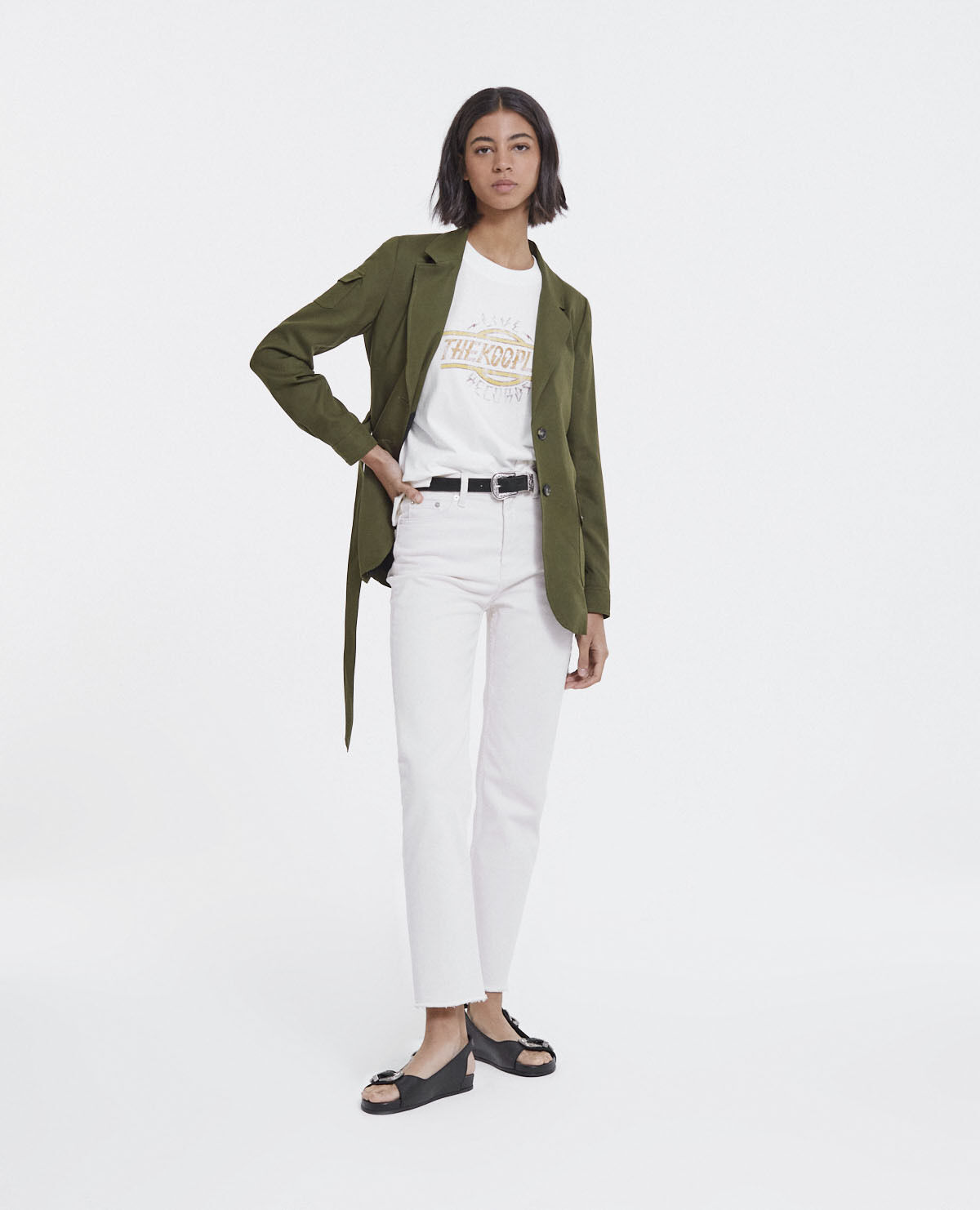 Veste kaki the kooples outlet