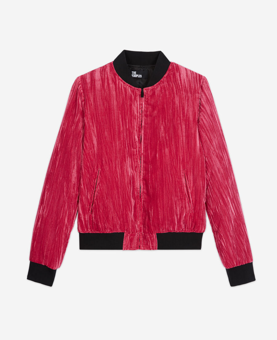 chaqueta terciopelo rosa