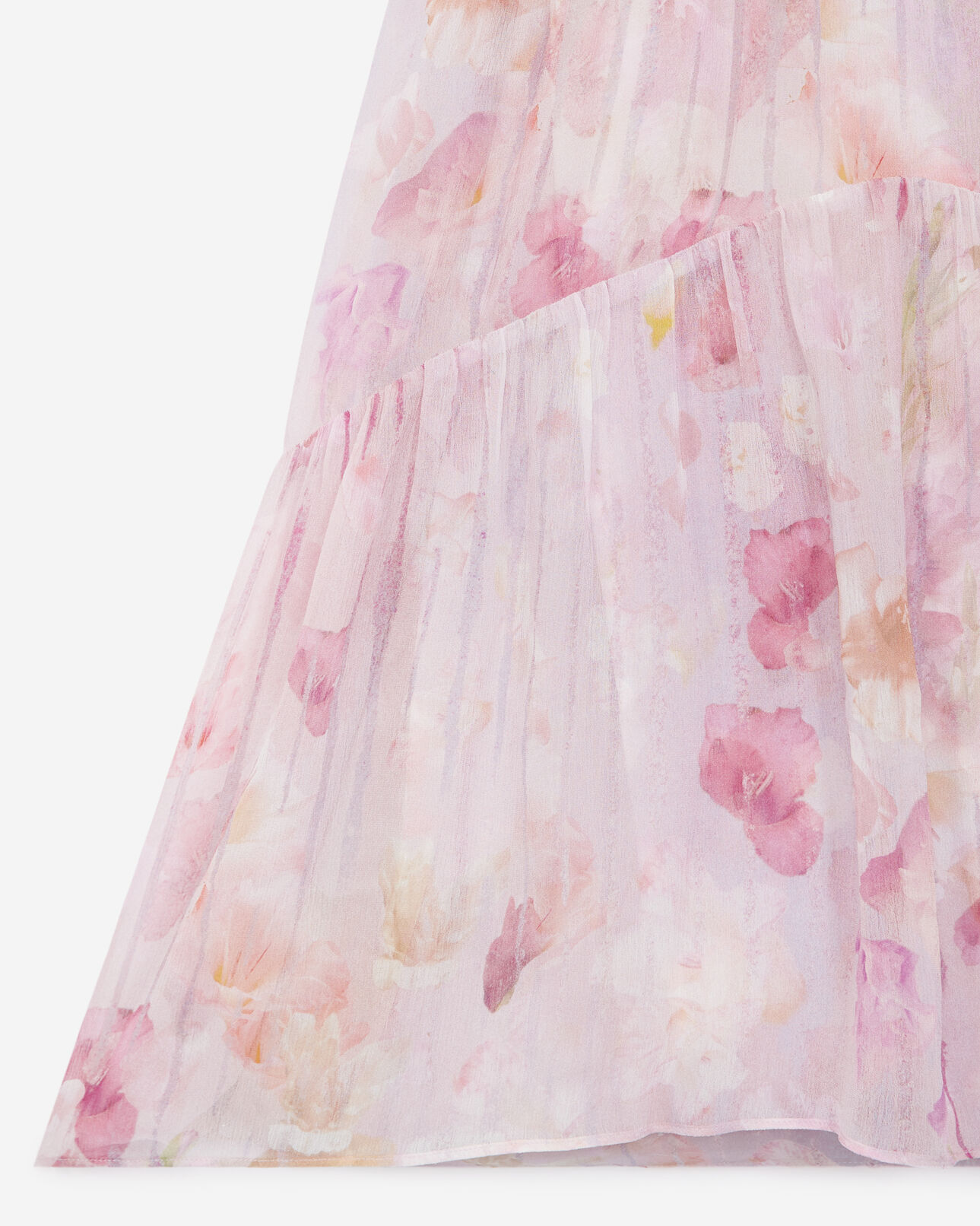 The Kooples FEMME PINK robe courte rose à imprimé fleuri