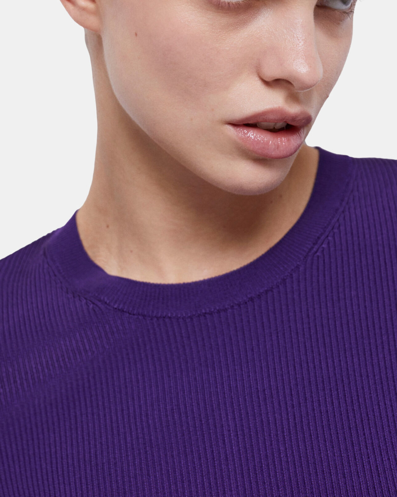 The Kooples MUJER PURPLE jersey ajustado violeta