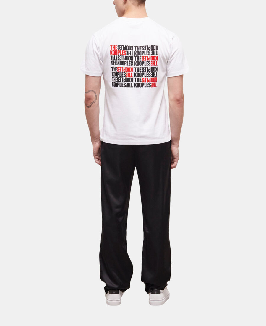 t-shirt logo the kooples blanc