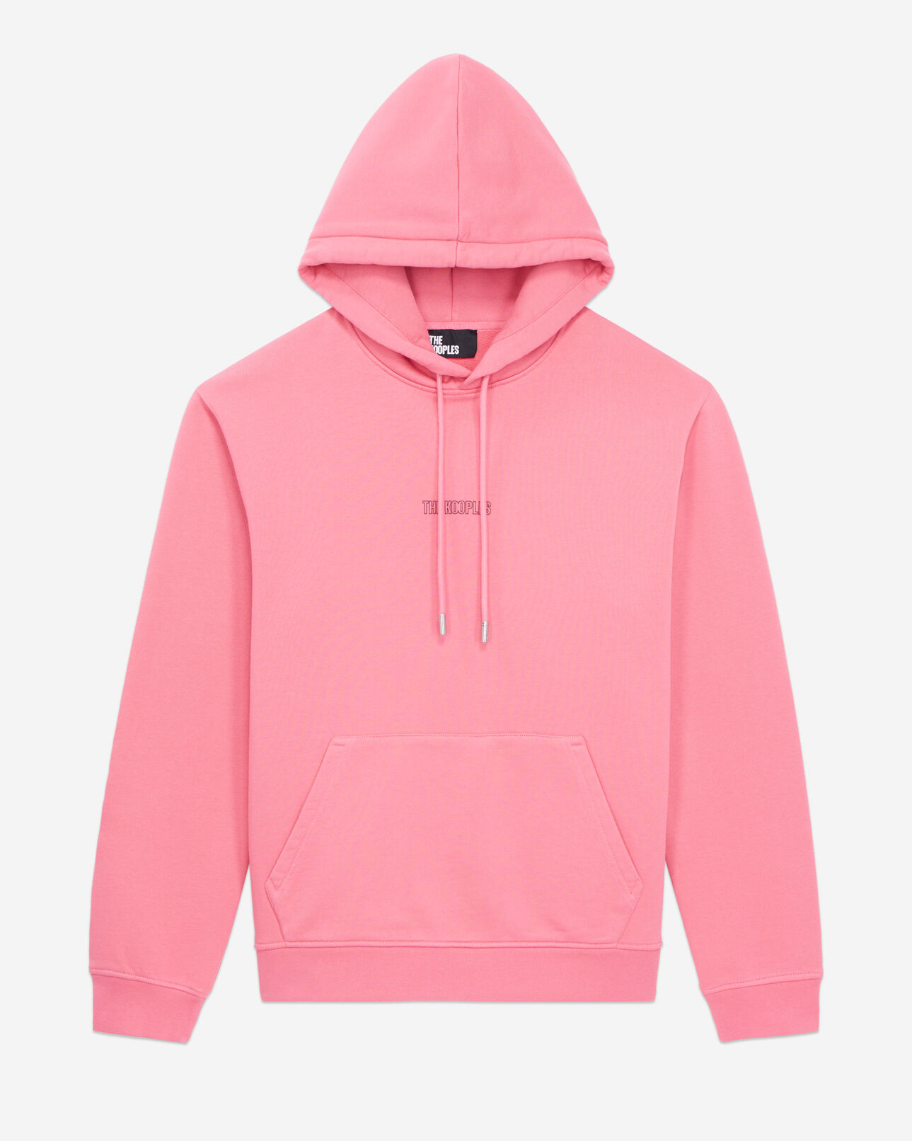 The Kooples MEN OLD PINK men's pink hoodie with logo