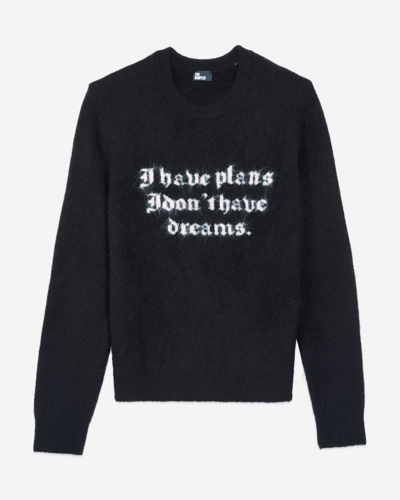 The Kooples MEN BLACK / WHITE black alpaca sweater
