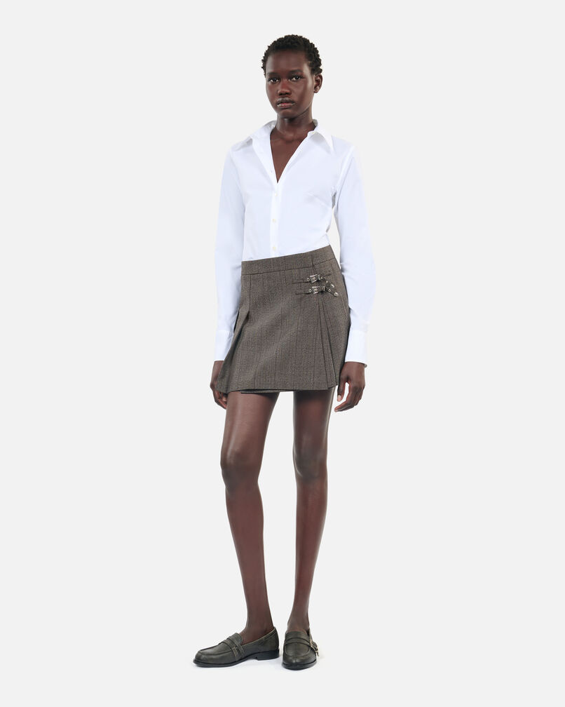 The Kooples FEMME WHITE chemise en popeline blanche