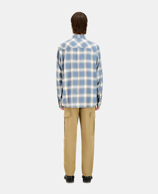 The Kooples HERREN BLUE GREY kariertes hemd