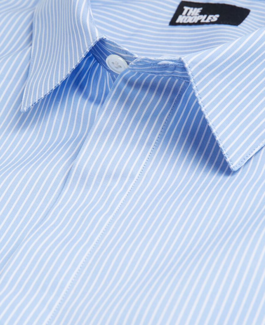 striped shirt with classic collar