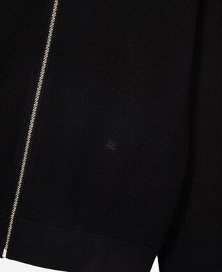 The Kooples HOMME BLACK cardigan en nid d'abeille noir