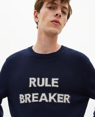 The Kooples H BLUE rule breaker navy sweater