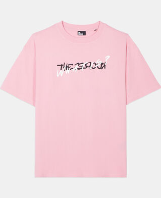 The Kooples H SWEET PINK light pink what is handwritten serigraphy t-shirt