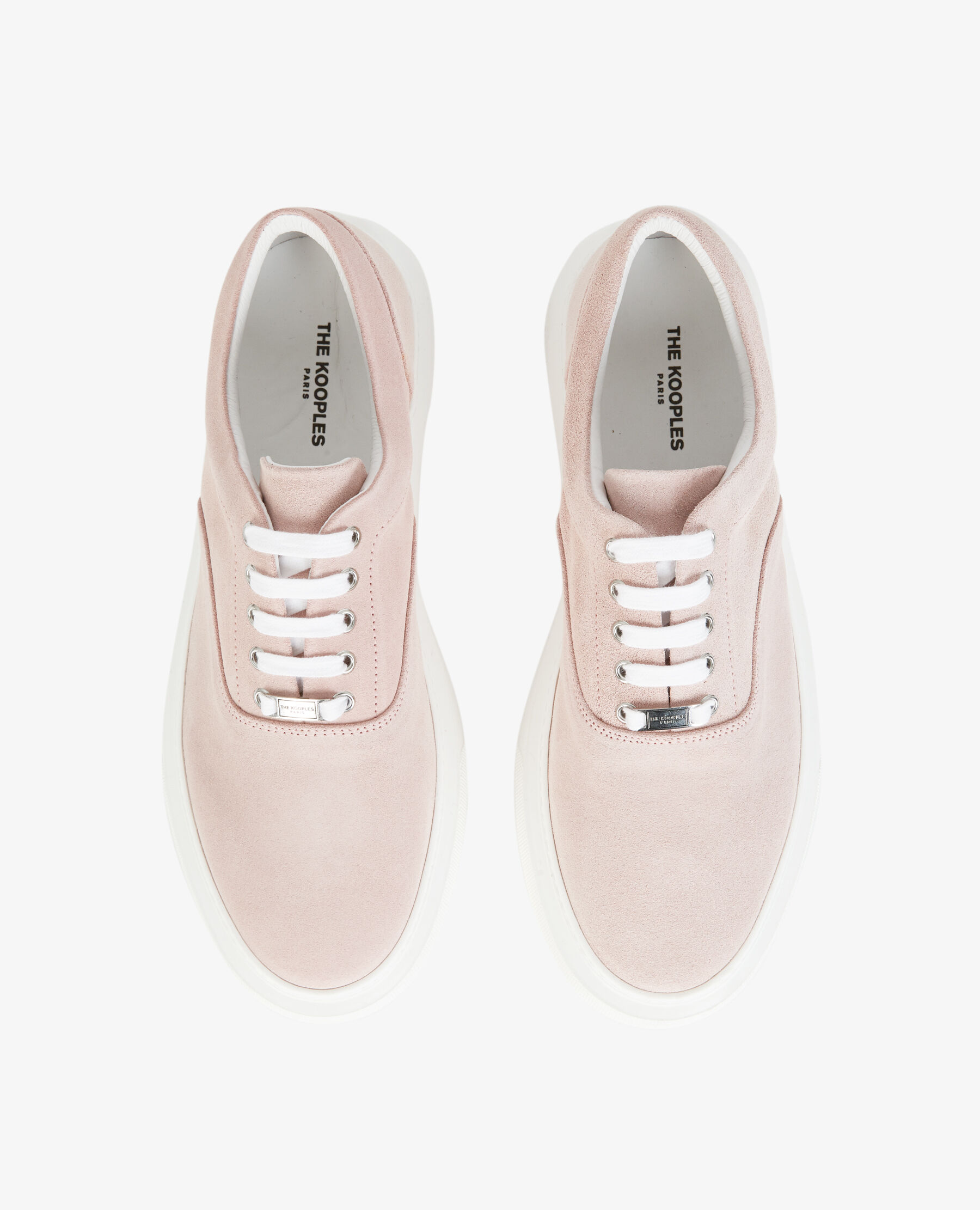 Pink shop sole trainers