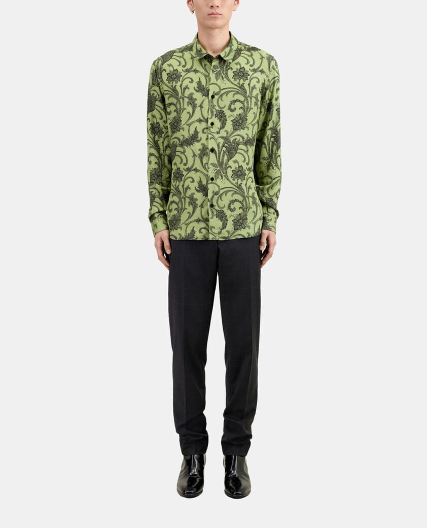The Kooples H KAKI BLACK printed shirt
