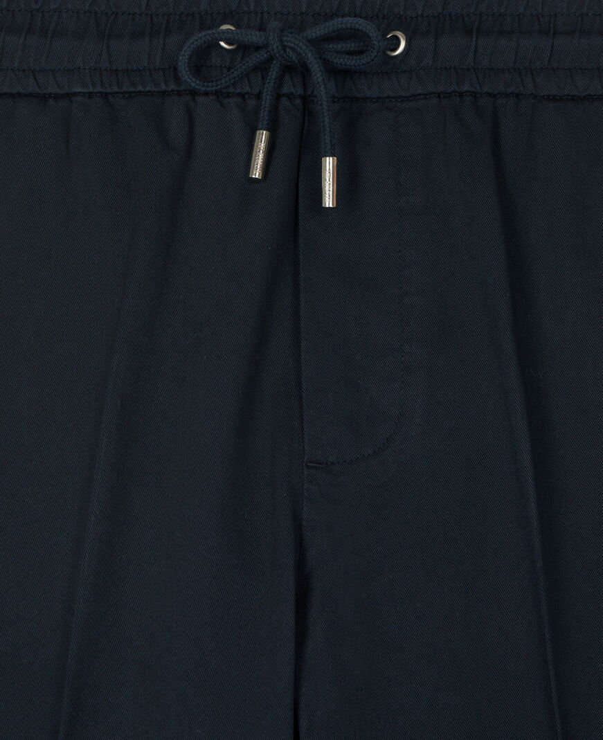 The Kooples HOMME BLACK pantalon en laine coupe droite noir 