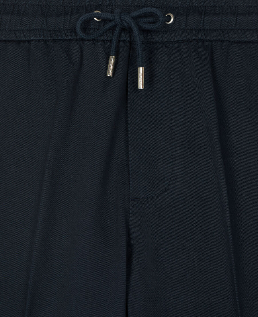 The Kooples HOMME BLACK pantalon en laine coupe droite noir 