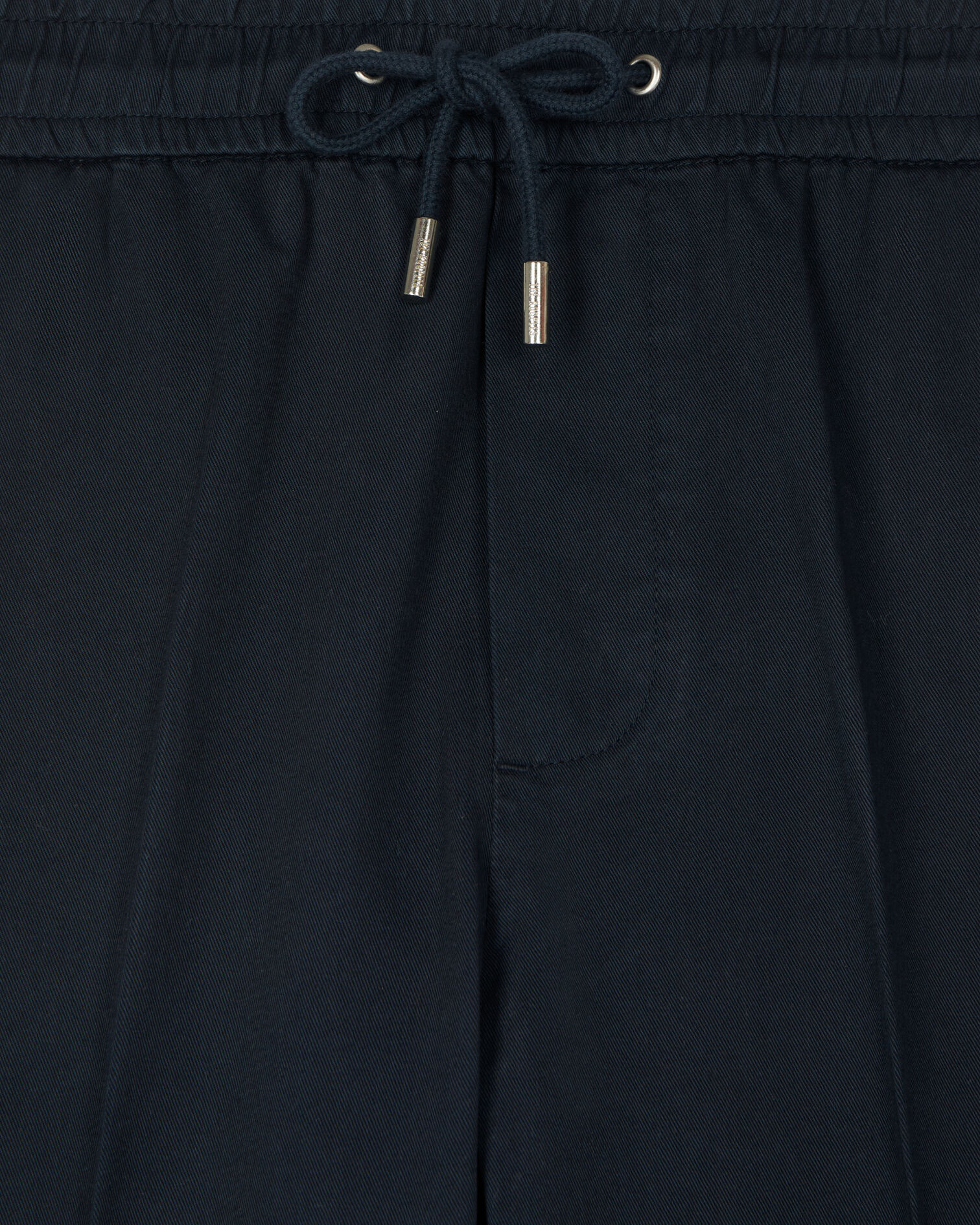 Black straight-cut wool pants , BLACK, hi-res image number null