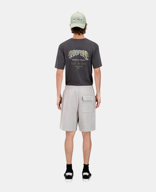 The Kooples MEN ARDOISE grey cotton shorts