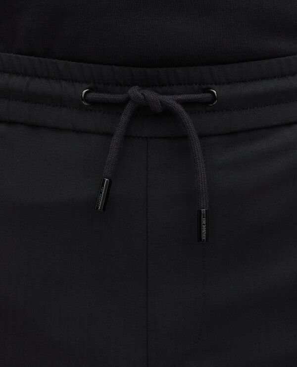 The Kooples H BLACK black straight-cut wool pants 