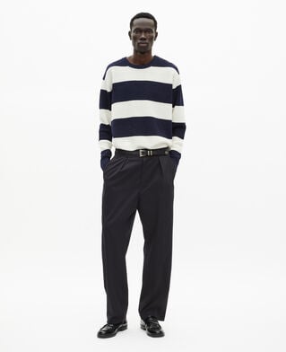 The Kooples HOMME BLACK pantalon à pinces noir