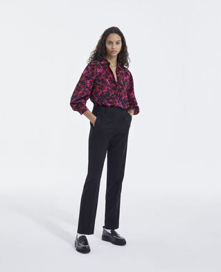 The Kooples F PINK red and pink patterned silk shirt